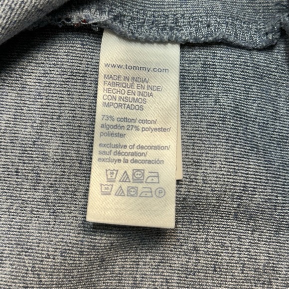 Tommy Hilfiger Men's 2XL Blue 1/4 Zip Pullover Sweater Knit Size XXL Logo - Picture 6 of 6